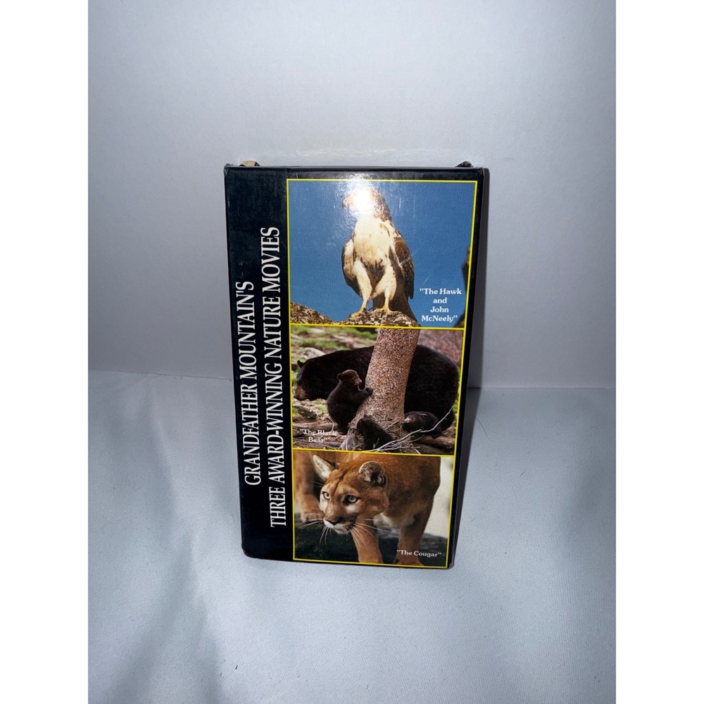 Grandfather Mountain Three Award-Winning Nature Movies VHS Hawk Bear Cougar Rare